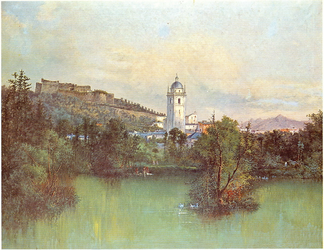 La Spezia, Castello San Giorgio e il campanile di Santa Maria - Palazzo Comunale, La Spezia